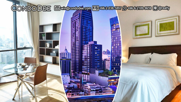 This 1-bedroom condo near BTS Nana is available now in a popular Hyde Sukhumvit 13 luxury condominium in Bangkok CBD