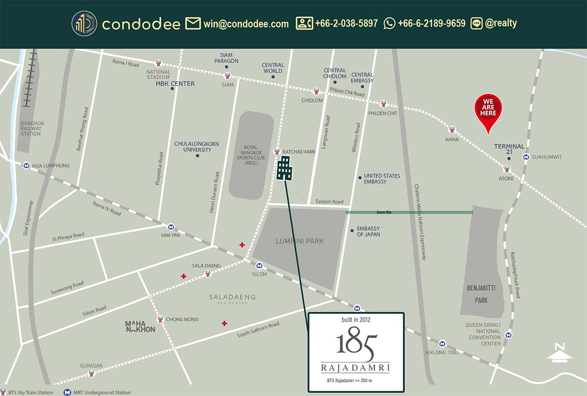 185 Rajadamri Luxury Condominium, Bangkok | คอนโดมิเนียมหรู 185 ราชดำริ กรุงเทพฯ