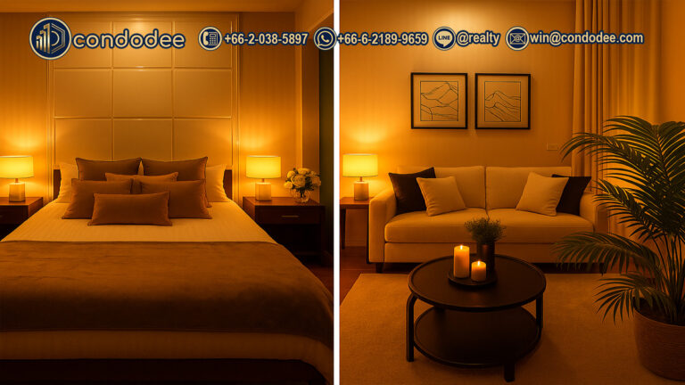 Stylish 1-bedroom condo at The Address Chidlom, fully furnished, warm lighting | คอนโด 1 ห้องนอนตกแต่งครบ ดิ แอดเดรส ชิดลม บรรยากาศอบอุ่น พร้อมอยู่