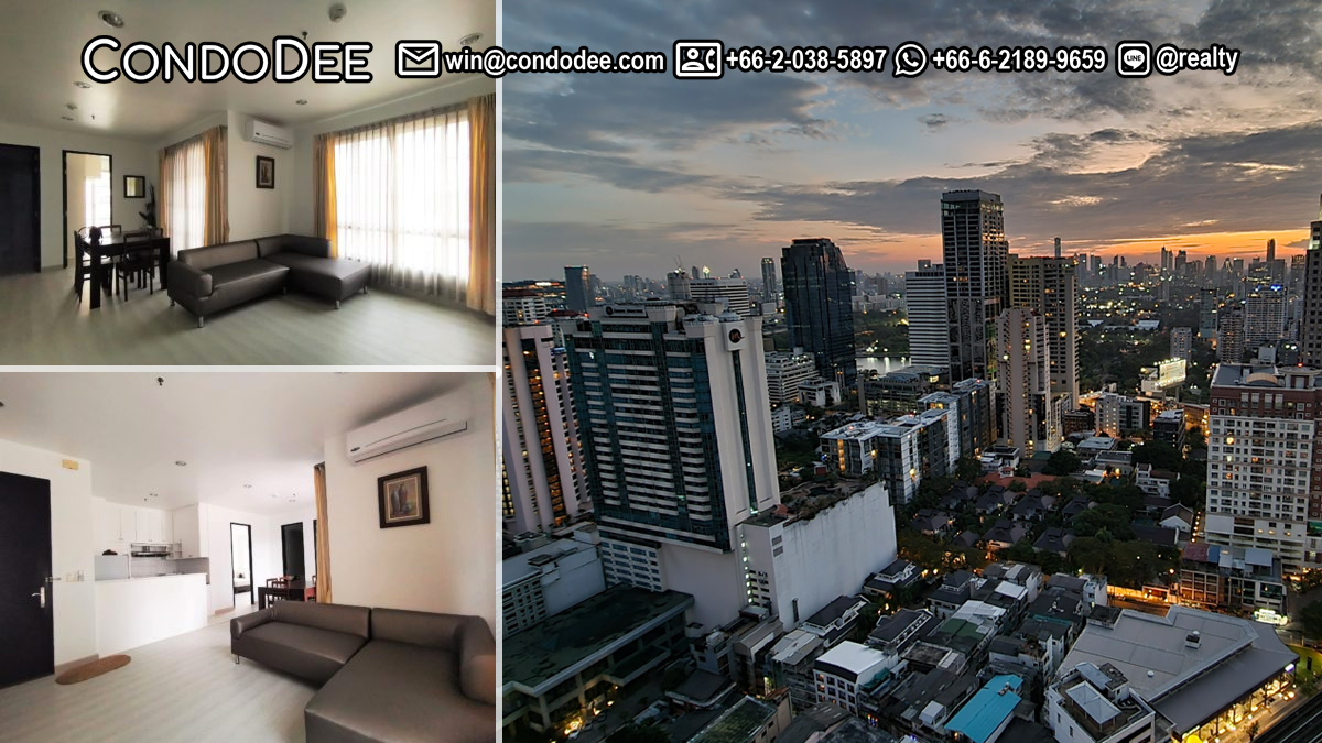 This 2-bedroom apartment in Sukhumvit 18 is available now in the CitiSmart condominium near BTS Asoke in Bangkok CBD