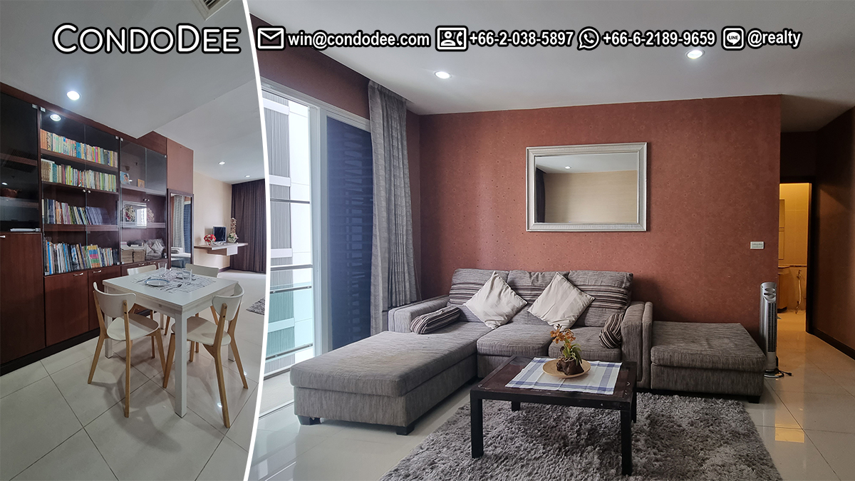 This 2-bedroom condo is available at a good price on Sukhumvit 11 near BTS Nana in a popular The Prime 11 condominium in Bangkok CBD
