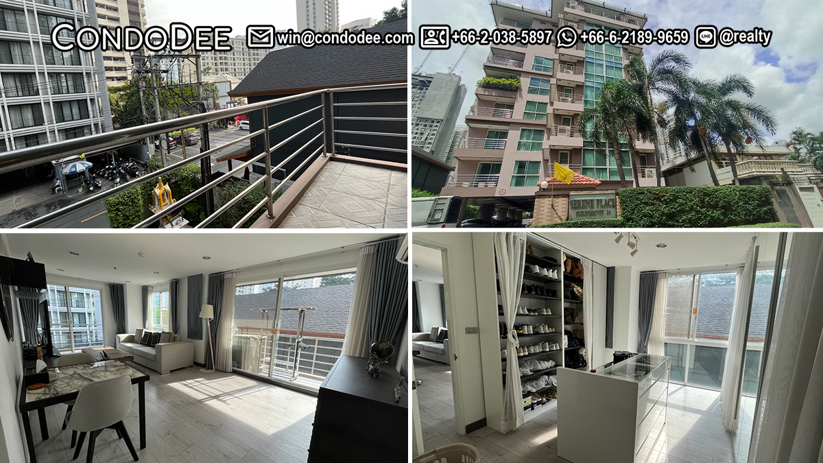 This 2-bedroom condo near the park in Prompong is available now in Serene Place Sukhumvit 24 condominium