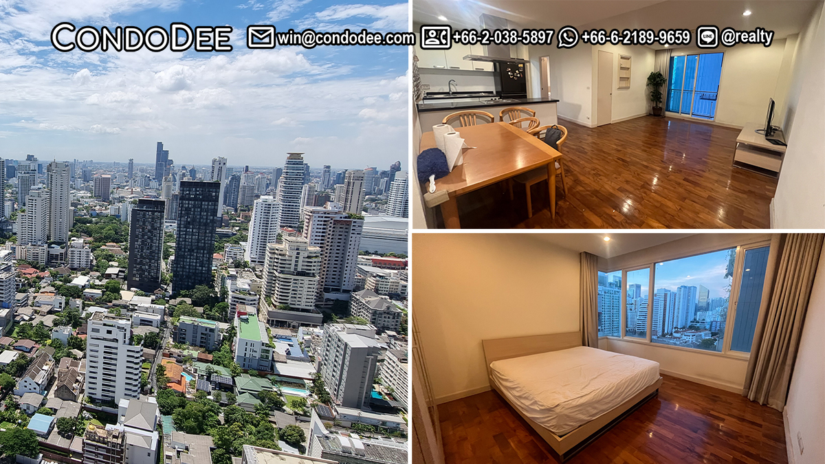 This 2-bedroom condo is available for sale in a popular Baan Siri 31 condominium on Sukhumvit 31 in Bangkok CBD