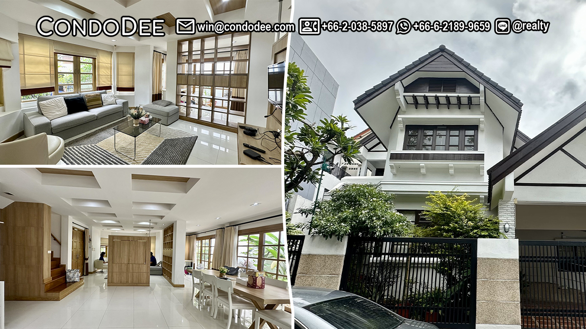 This 2-story house on Sukhumvit 39 in Bangkok CBD is available now for sale exclusively with CondoDee