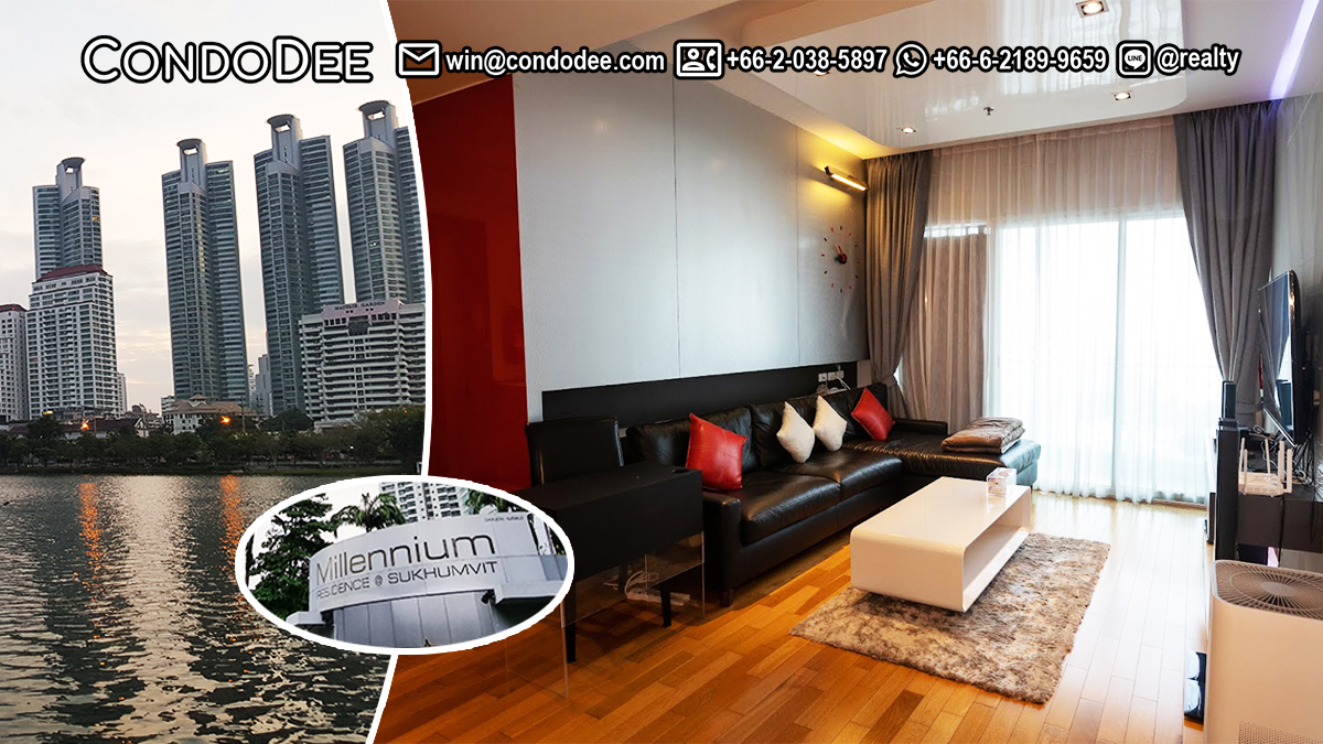 This 3-bedroom condo in Millennium Residence Sukhumvit 20 in Bangkok CBD is available now at a reasonable price.