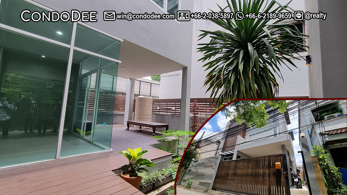 This 3-story house in Sukhumvit 49 is available now at a reduced price