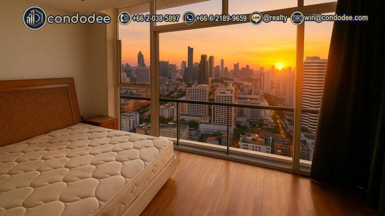 High-floor 4-bedroom condo for sale in Nana, Bangkok with panoramic sunset view \ คอนโด 4 ห้องนอน ชั้นสูง วิวพระอาทิตย์ตก พาโนรามา ย่านนานา กรุงเทพฯ