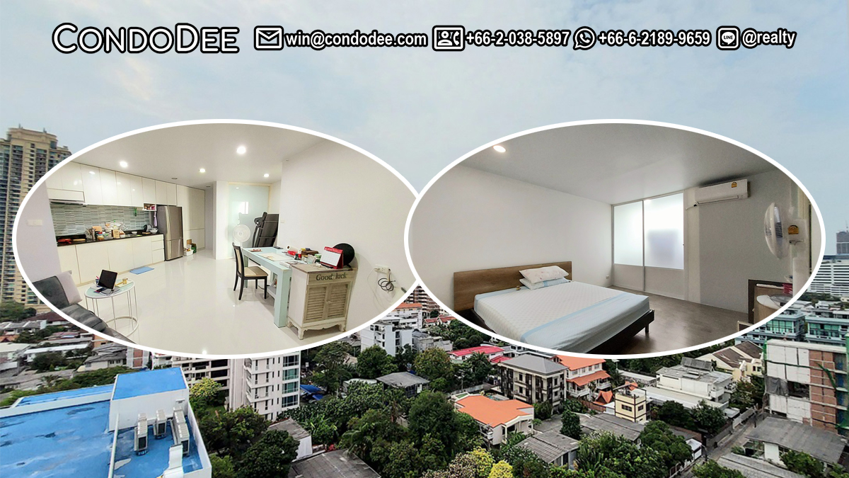 This affordable 2-bedroom condo is available now in a popular D.S. Tower 2 Sukhumvit 39 condominium in Phrom Phong in Bangkok CBD