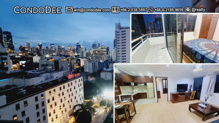 This affordable condo on Sukhumvit 6 near BTS Nana was recently renovated and not it is available for sale at an attractive price in Saranjai Mansion in Bangkok CBD