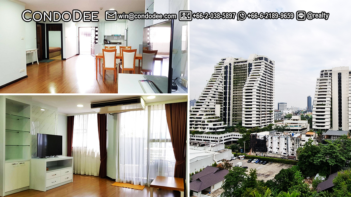 This affordable large condo in Bangkok with 2 bedrooms is available now in Supalai Place Sukhumvit 39 condominium in Phrom Phong