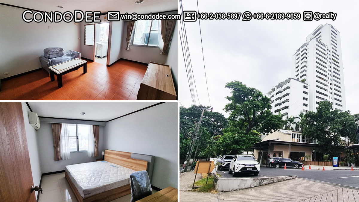 This affordable renovated condo in Prompong is available in a popular D.S. Tower 2 Sukhumvit 39 condominium