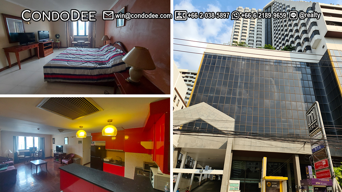 This affordable condo om Soi Nana (Sukhumvit 4) is located on a high floor of a popular Omni Tower condominium near BTS Nana