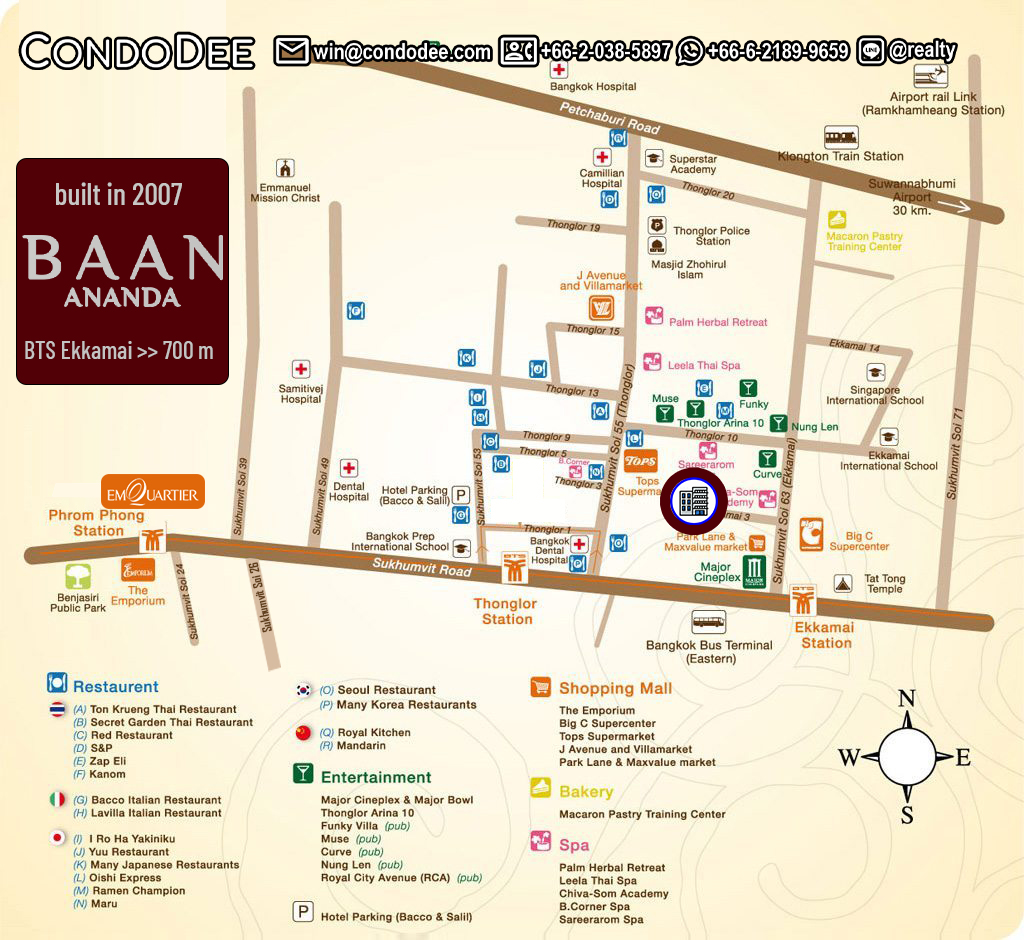 Baan Ananda Sukhumvit 61 Condo Sale