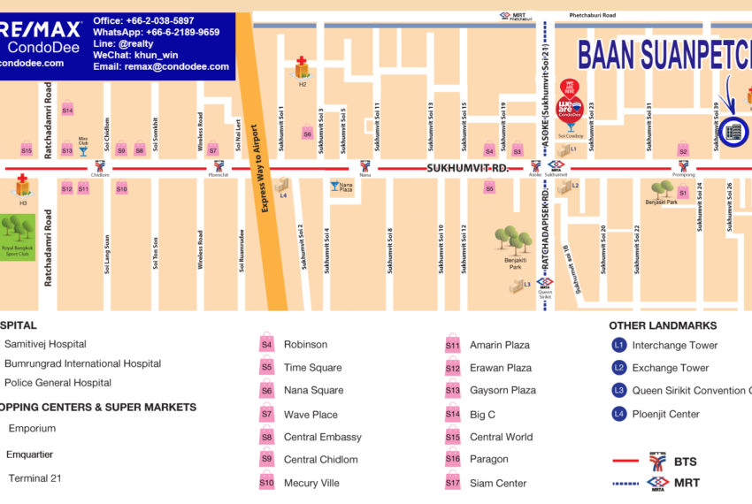 Baan Suanpetch condo - map