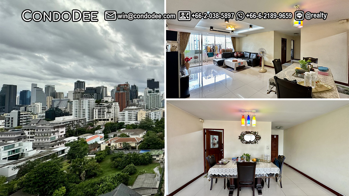 This Bangkok 3-bedroom condo in Prompong is available now in D.S. Tower 2 Sukhumvit 39 condominium in Bangkok CBD