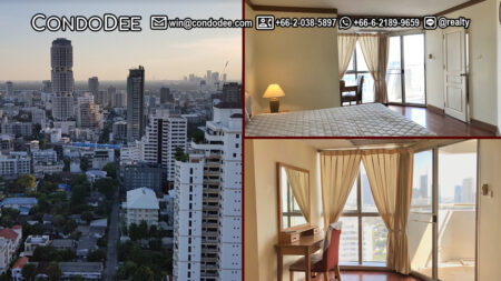This Bangkok condo near BTS Prompong with 2 bedrooms features a nice view from The Waterford Diamond Tower