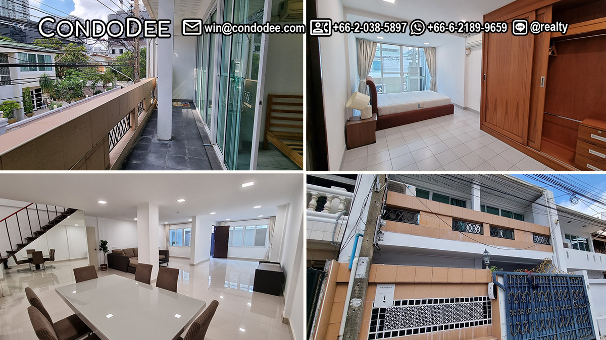 This Bangkok townhouse in Sukhumvit 26 is available for sale.