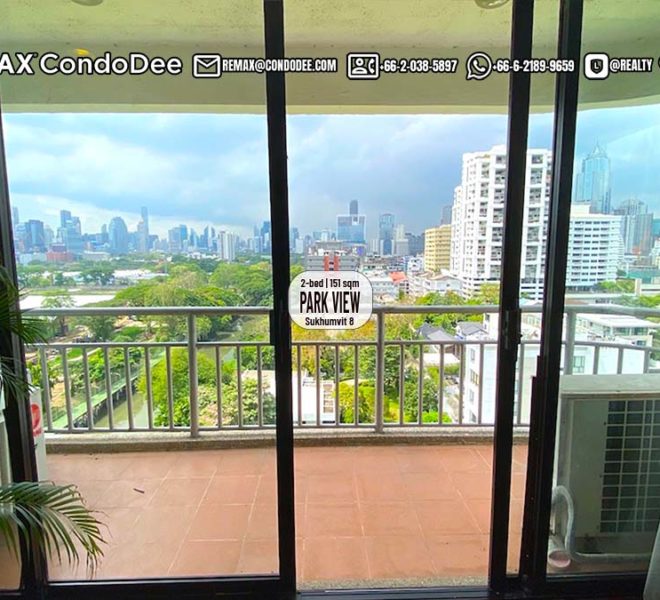 Bangkok condo with park view for sale on Sukhumvit 8 - 2-bedroom - Lake Green