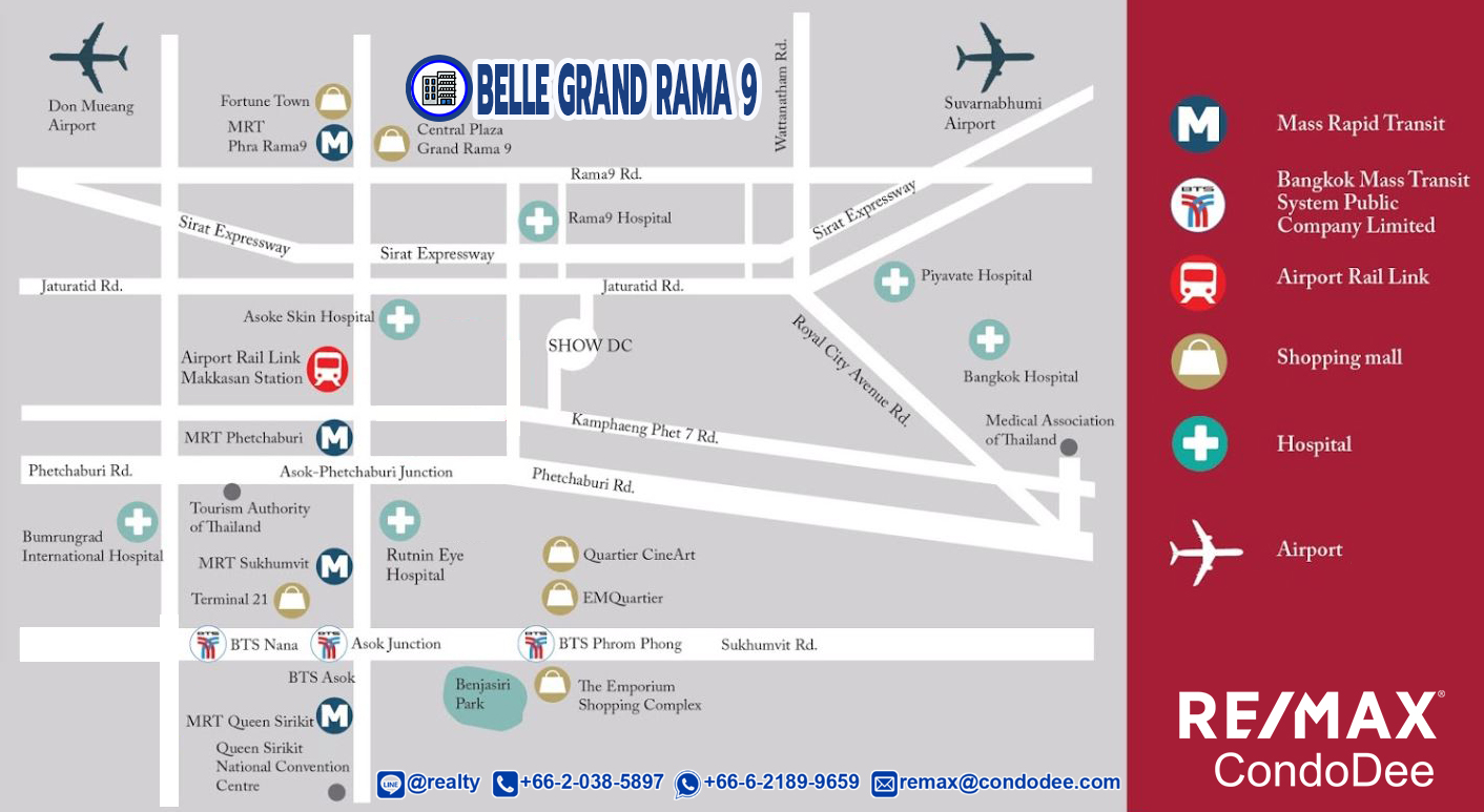 Belle Grand Rama 9 condominium in new Bangkok CBD (Belle Avenue Ratchada-Rama 9)