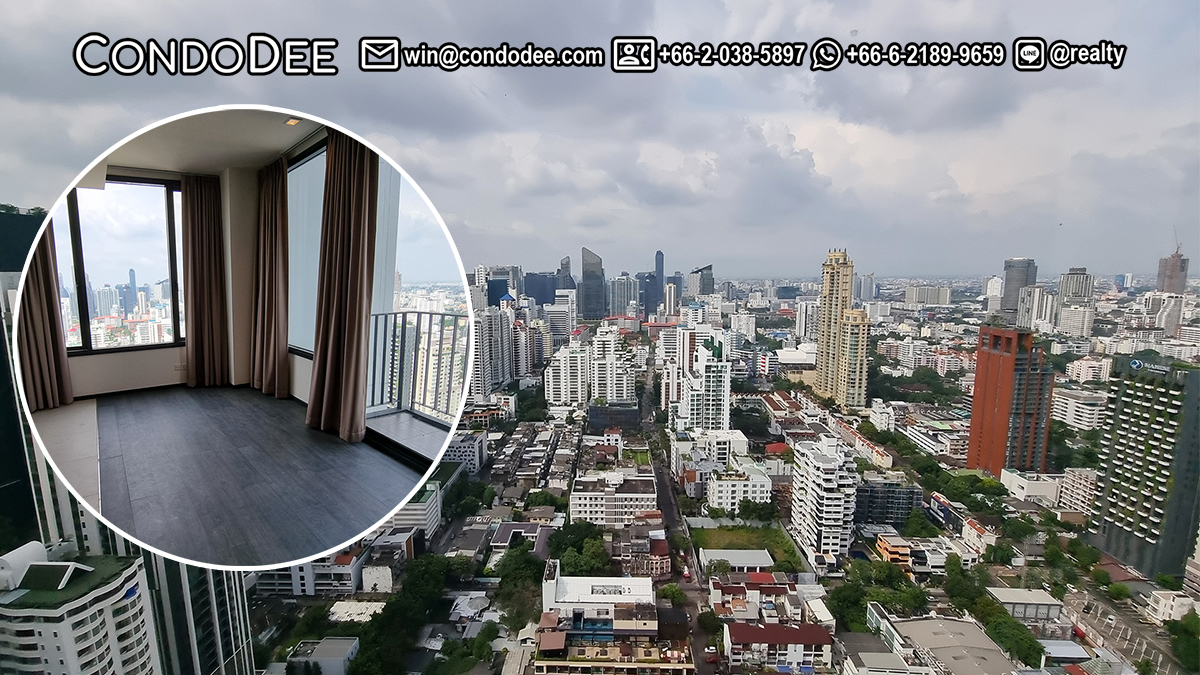 The best condo on the top floor & the best view is available now at Edge Sukhumvit 23 near BTS Asoke and MRT Sukhumvit