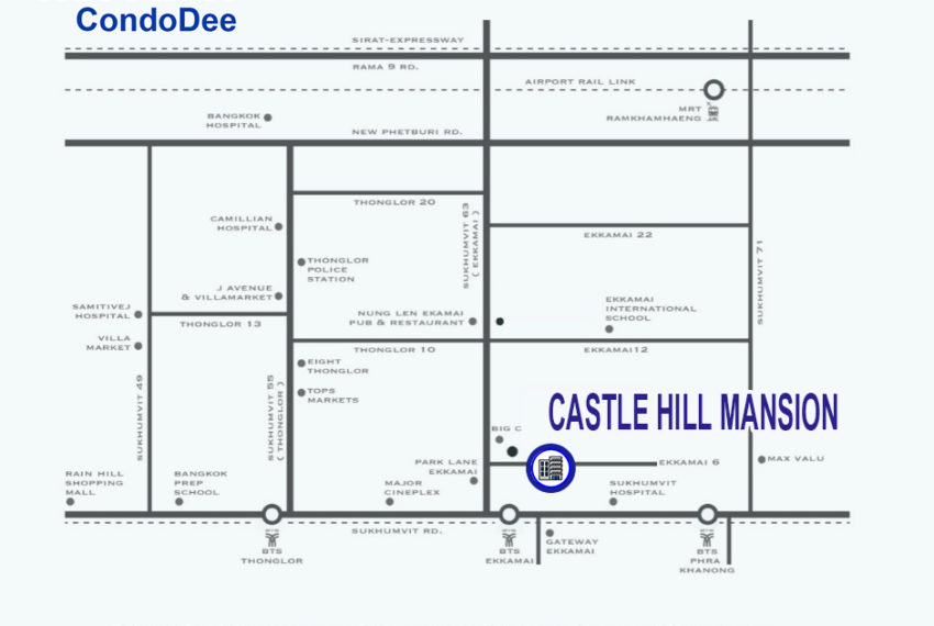 Castle Hill Mansion - map