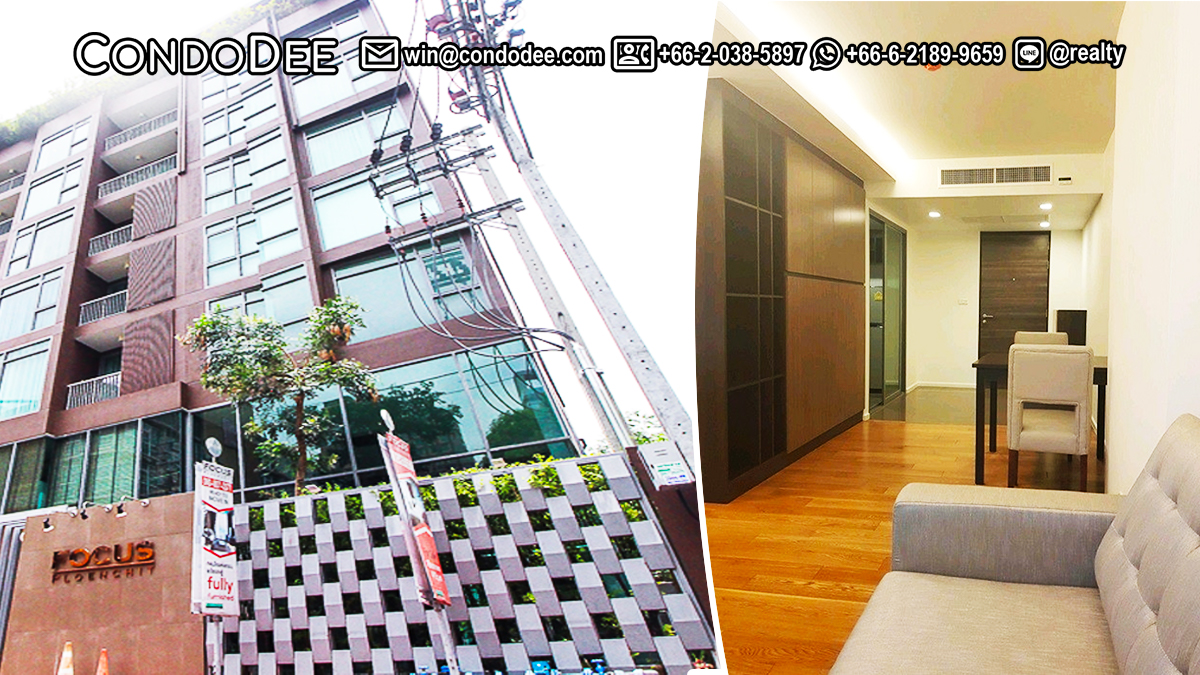 This affordable condo on Sukhumvit 2 is available now in the Focus Ploenchit condominium near BTS Nana in Bangkok CBD