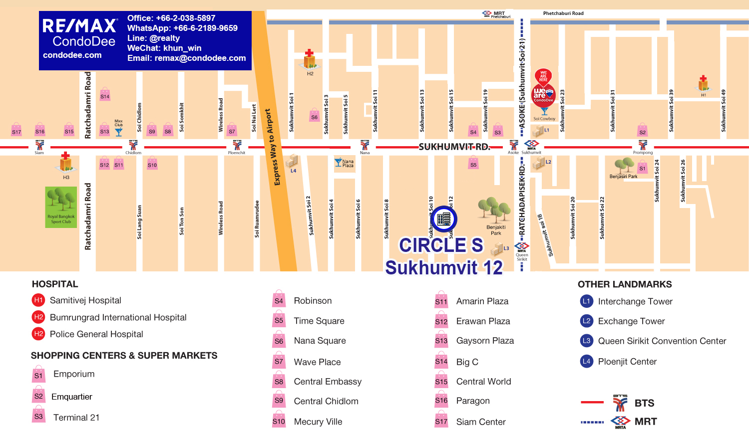 Circle S Sukhumvit 12 - Low-Rise Condominium near BTS Asoke