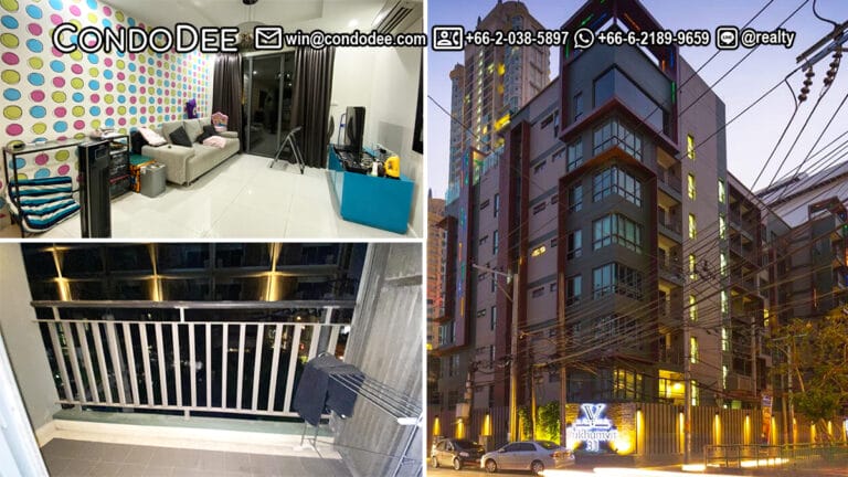 This condo with 2 bedrooms near University in Pransarnmit at Voque Sukhumvit 31 condominium is available now