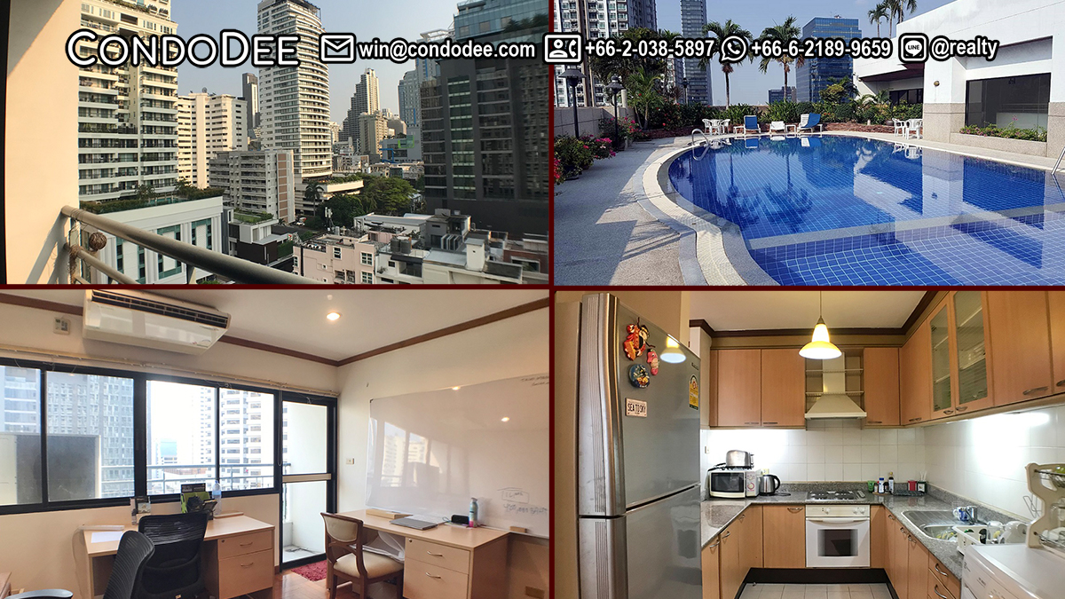 This condo with 3-bedroom and 3 balconies is available for sale in Liberty Park 2 Sukhumvit 11