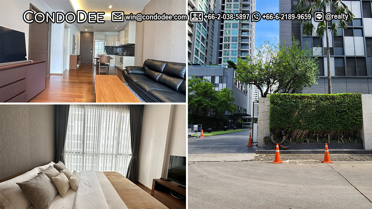 This condo, located near BTS Thonglor, is available now at the best deal in Quattro by Sansiri luxury condominium on Sukhumvit 55 in Bangkok CBD