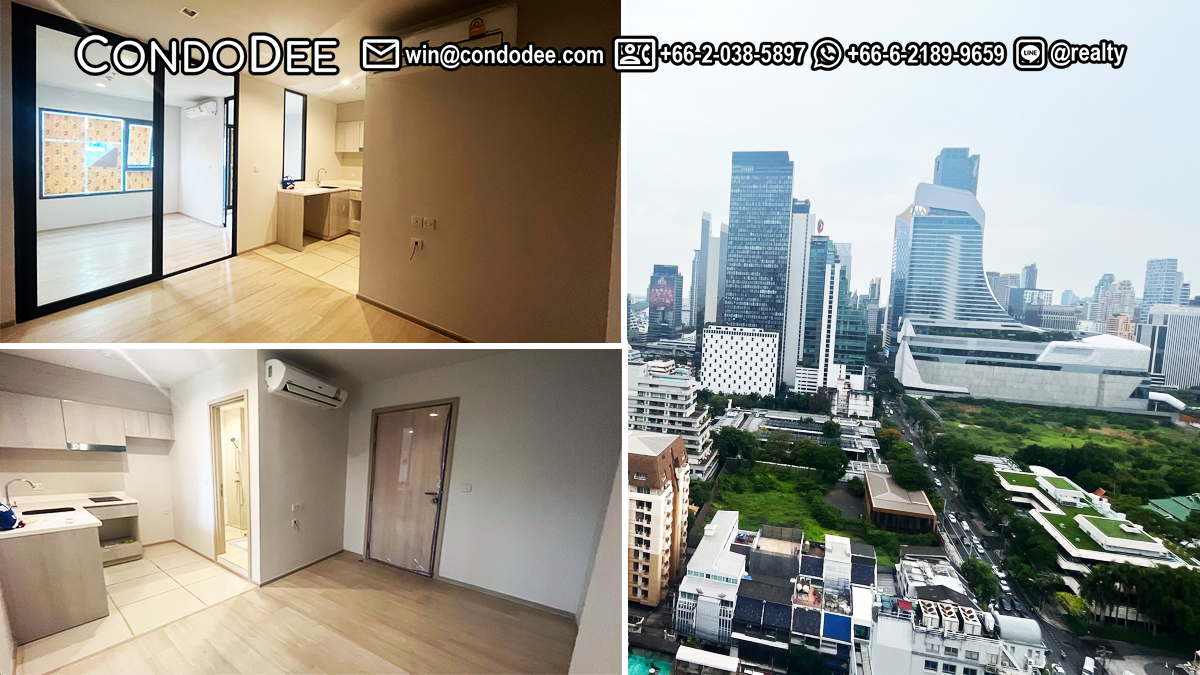 This condo like new near Ploenchit BTS is available now in a luxurious Life One Wireless condominium in Bangkok CBD