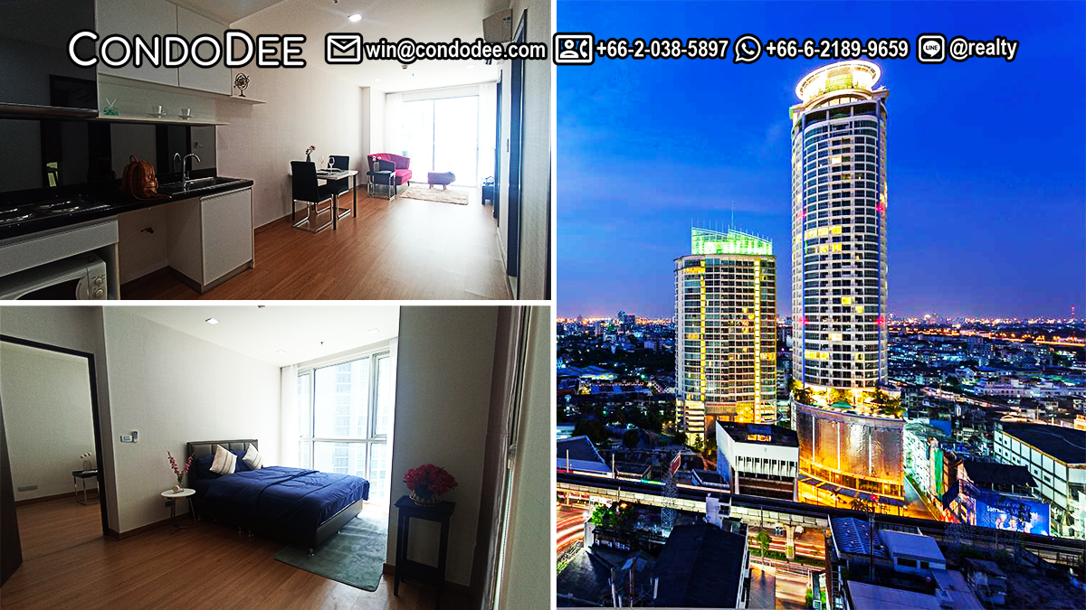 This condo like new is available now at a reasonable price at a popular Sky Walk Residence near BTS Phra Khanong