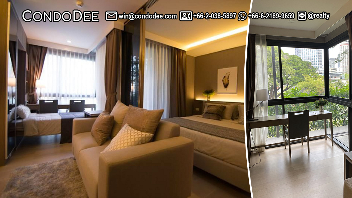This condo for sale 100 m from BTS Thonglor is available now in the Urbita condominium in Bangkok CBD