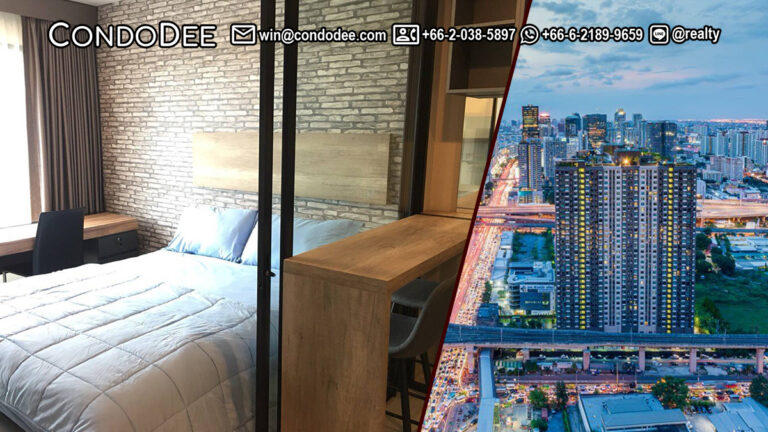 This condo for sale with a tenant in Asoke Rama 9 is available now at Life Asoke condominium near Makkasan Airport Link station