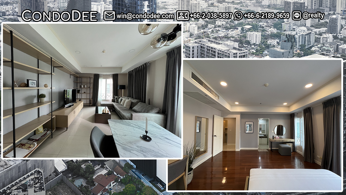 This condo on Sukhumvit 36 near BTS Thonglor is available in a popular La Vie en Rose Place condominium in Bangkok CBD