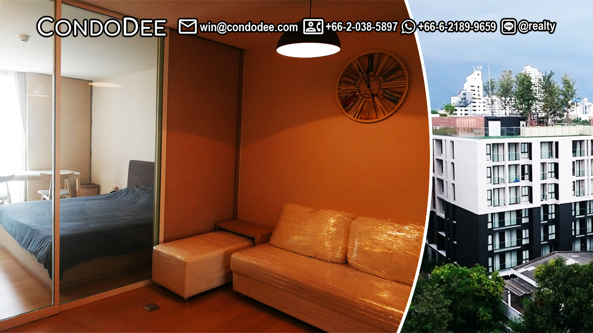 This condo on Sukhumvit 49 with 1 bedroom is available at Liv@49 condominium in Bangkok CBD