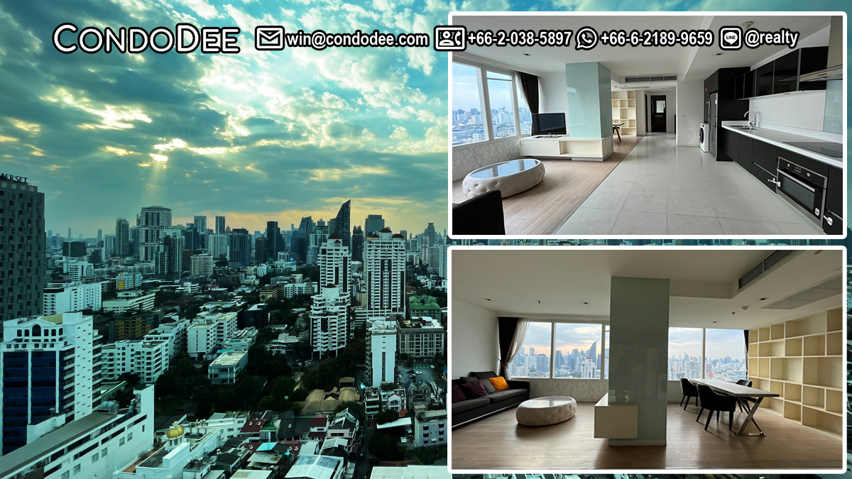This condo in Thonglor with a beautiful view of Bangkok is available now in a luxury Eight Thonglor Residence condominium on Sukhumvit 55