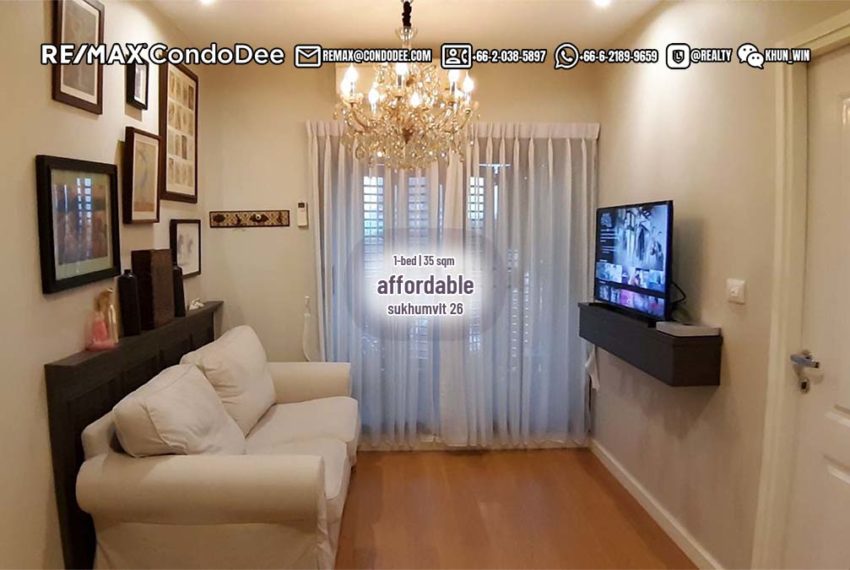 Cheap Condo Near EmQuartier and BTS Phrom Phong - 1 Bedroom in Condolette Dwell