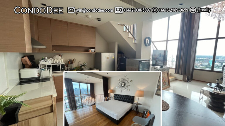 Duplex condo for sale in Prompong with river view | คอนโดดูเพล็กซ์พร้อมวิวแม่น้ำขายในพร้อมพงษ์