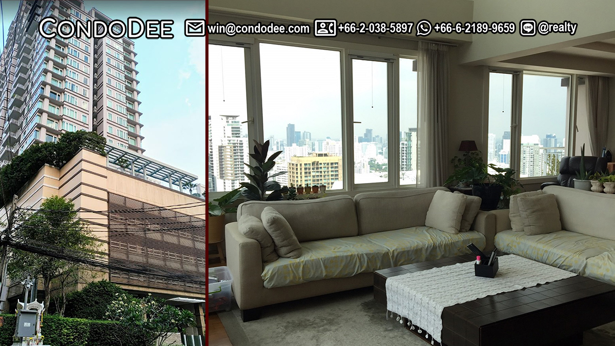 This duplex penthouse on Sukhumvit 24 with a 360-degree view and 4 bedrooms is available for serious inquiries in Baan Siri 24 Phrom Phong condominium
