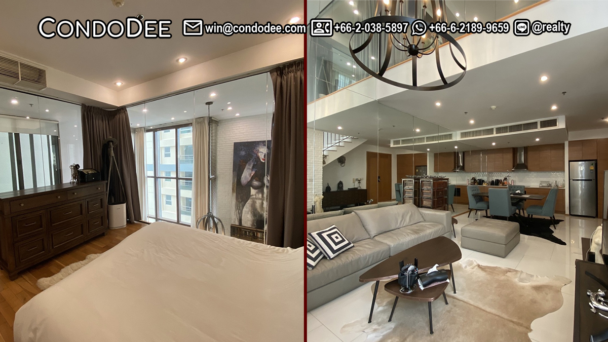 This duplex condo in Sukhumvit 24 is available now in The Emporio Place luxury condominium in Phrom Phong