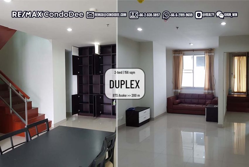 Duplex condo sale Bangkok Sukhumvit 21