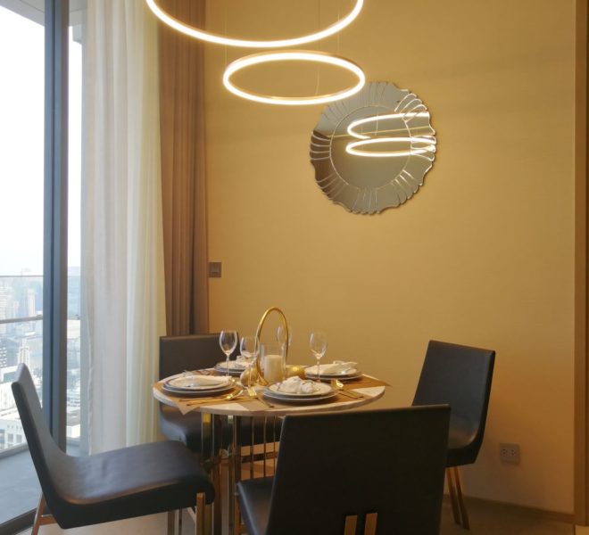 Top floor condo for rent in Asoke - 2 bedroom - luxury - The Esse Asoke