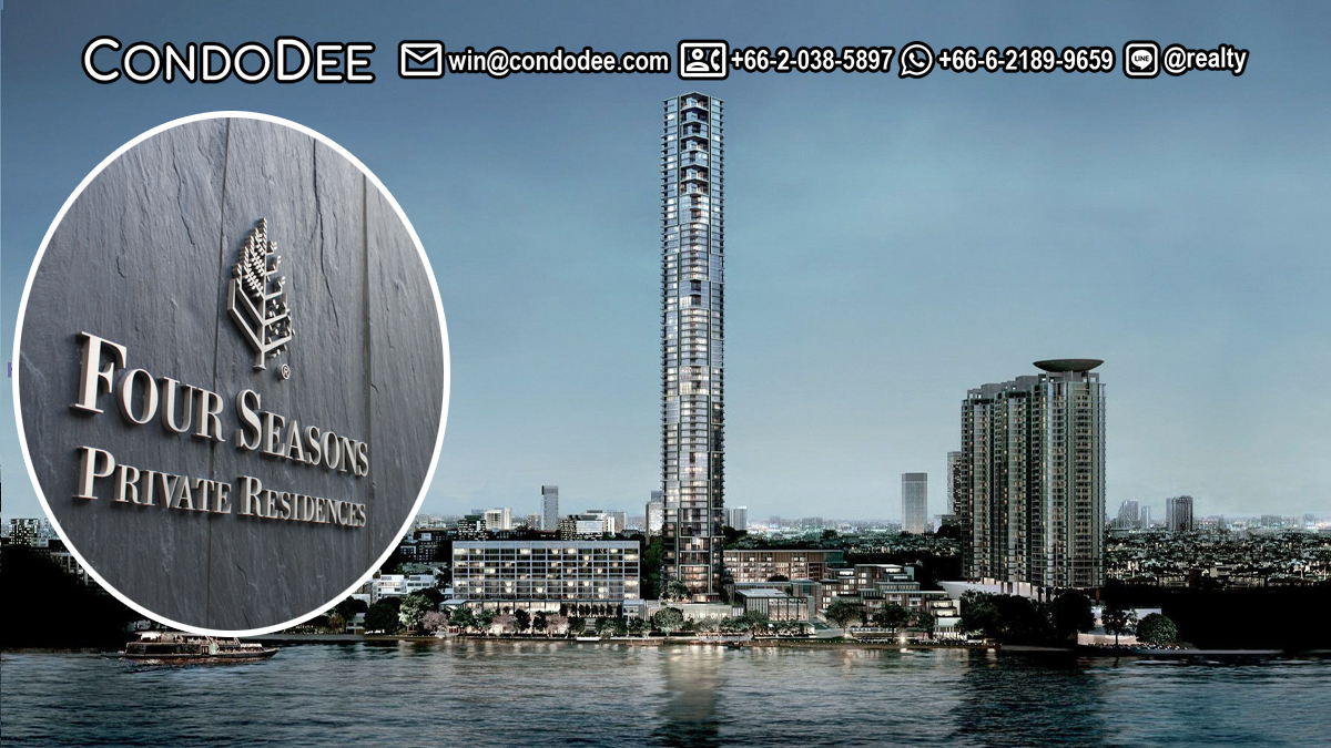 Four Seasons Private Residences Bangkok at Chao Phraya River is a super-luxury condo for sale that was built in 2018 by Country Group Development