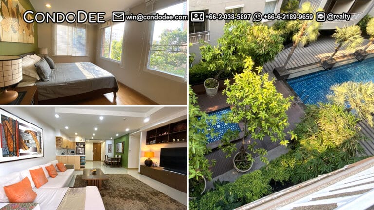 This greenery spacious condo in Prompong is available now in The Rise Sukhumvit 39 condominium in Bangkok CBD