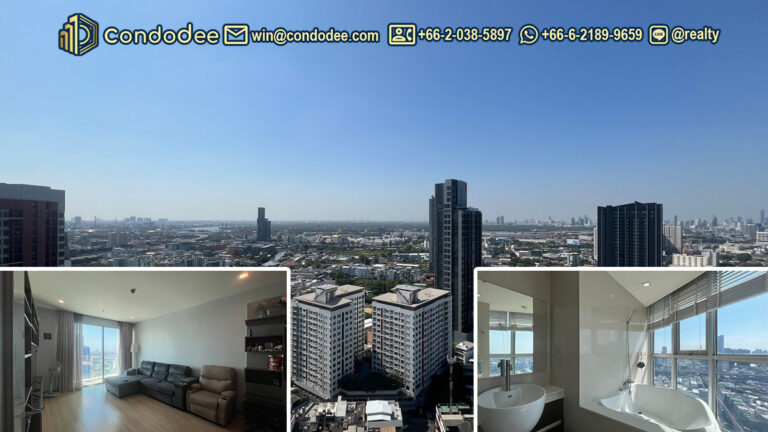 Welcome to Sky Walk Condominium! 🌟 Discover luxury living in this stunning high-floor unit located in the vibrant Sukhumvit area, near BTS Phra Khanong