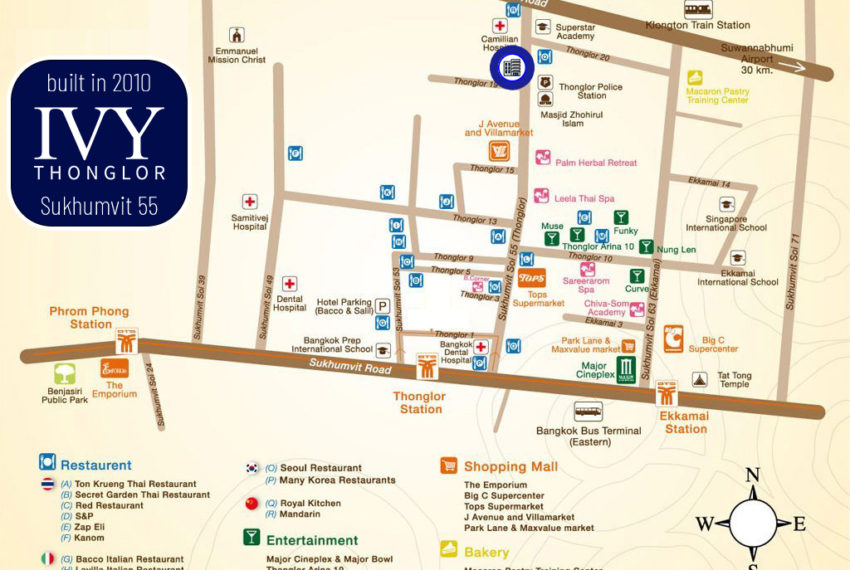 IVY Thonglor - map