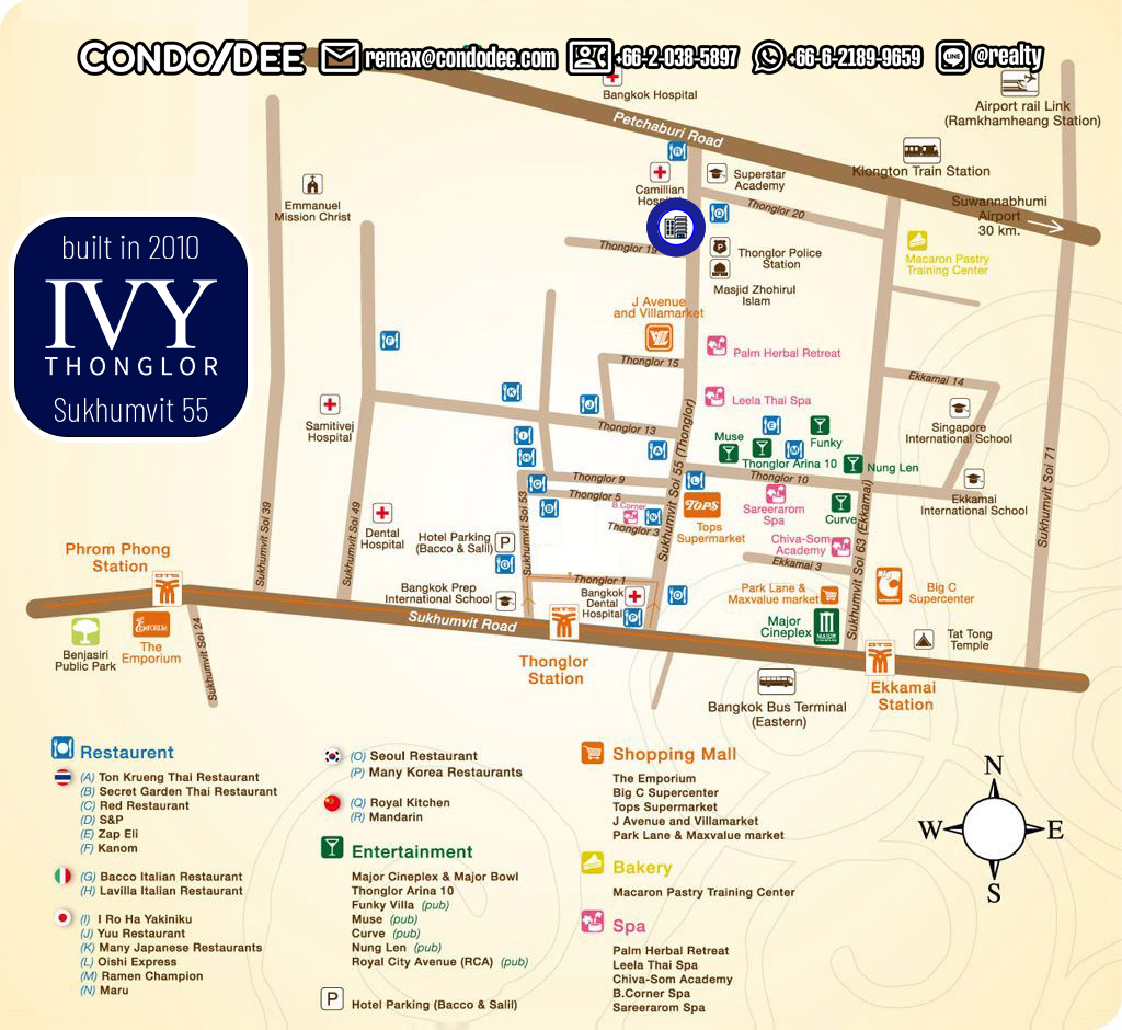 IVY Thonglor Bangkok Condominium in Thong Lo on Sukhumvit 55