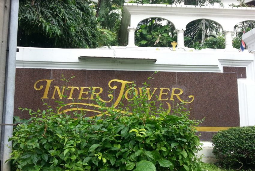 Inter Tower Sukhumvit 13 condo - sign
