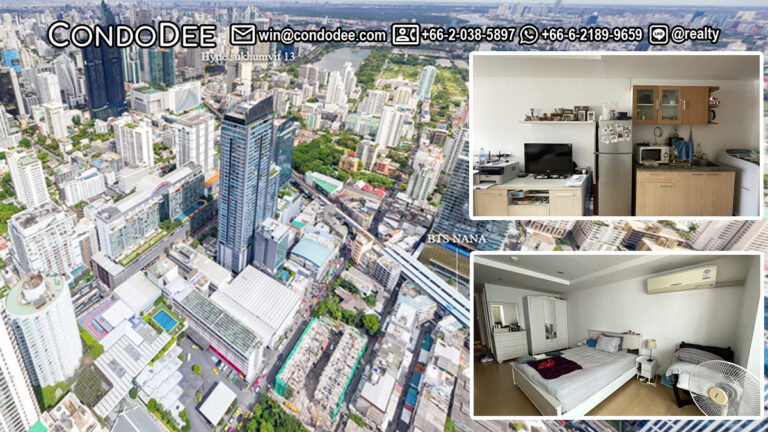 This investment condo near BTS Nana is located in a popular The Trendy Condominium Sukhumvit 13 in Bangkok CBD